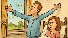 Dowcip: Facet wstaje rano i mówi...